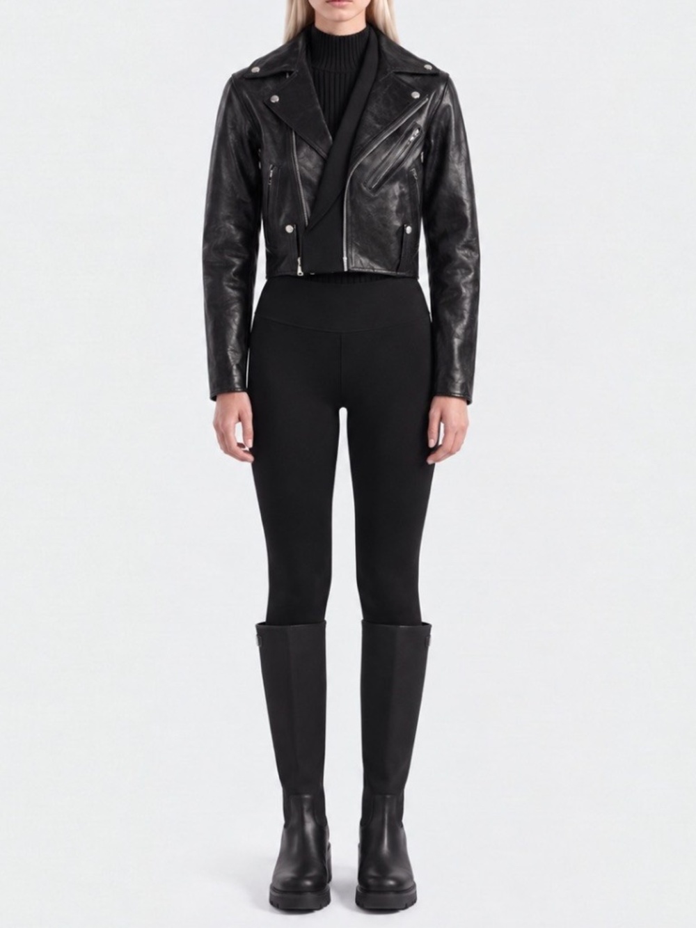 RtA Saige Leather Biker Jacket